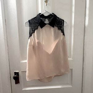 Sheer light peach dress shirt